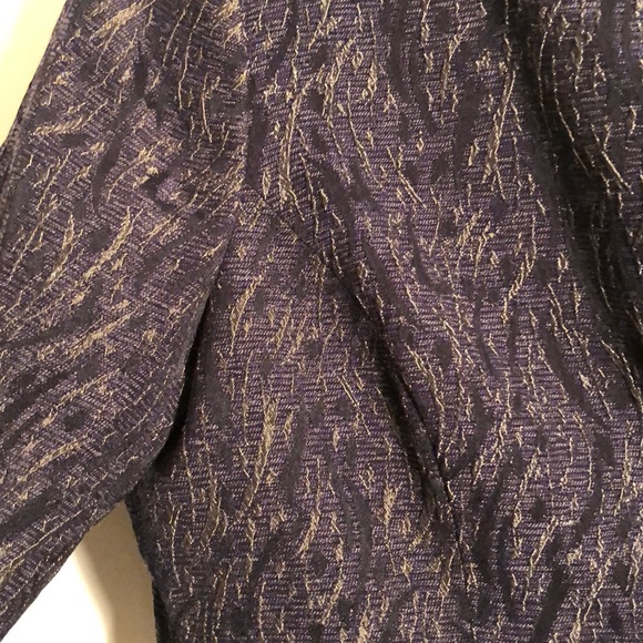 Coldwater Creek Black & Gold blazer - Picture 5 of 6